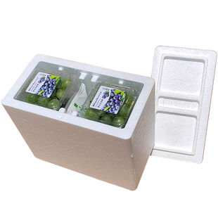 1-3斤蓝莓泡沫箱 快递防摔保鲜包装盒 枸杞纸箱冰袋 水果打包专用