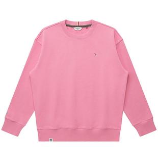 Hazzys哈吉斯圆领套头卫衣女士春秋季通勤休闲百搭上衣长袖T恤潮