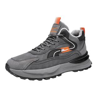 回力高帮男鞋冬季加绒运动鞋男士加厚东北户外保暖棉鞋休闲跑步鞋