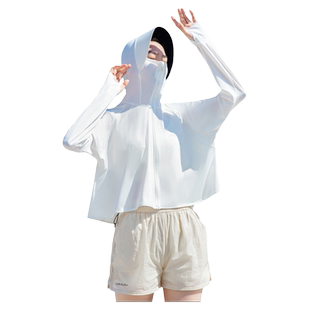 防晒衣女款2026新款女孩夏季薄款防紫外线冰丝防晒服透气短款外套