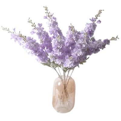 绢花室内外装饰植绒仿真飞燕草