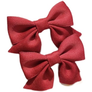 小熙瓜蝴蝶结对夹儿童编发小发夹子宝宝发卡头饰可爱公主女孩发饰