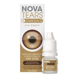 澳大利亚直邮Nova Tears眼药水舒缓眼部干燥疲劳亮眼修复滋润3ml