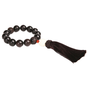 桃木汽车挂件车载档位珠车内饰品档把佛珠流苏挂挡高级平安福摆件