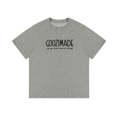 GOOZIMADE字母刺绣短袖T恤男夏季
