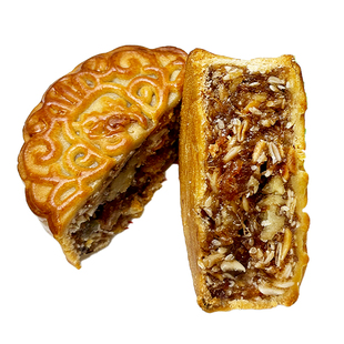 广州荔煌酒家金腿五仁月饼老式火腿广东特产豆沙双蛋黄白莲蓉广式