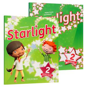 Starlight 2级别进口原版新版牛津星光少儿英语 学生书+活动手册 美式发音