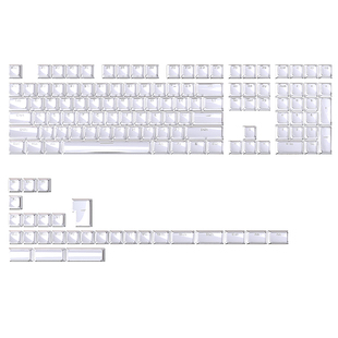 果冻水晶键帽OEM高度PC正刻透明透光机械键盘帽wooting rog夜魔