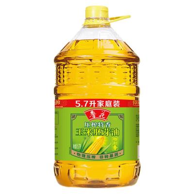 鲁花物理压榨玉米胚芽油5.7L