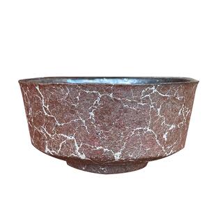 日本千叶 当代陶艺大师 平松龙马 裂纹 银彩 茶碗 茶杯