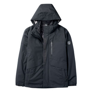 Jeep吉普户外羽绒内胆冲锋衣男新款防风防水登山服冬季滑雪防寒服