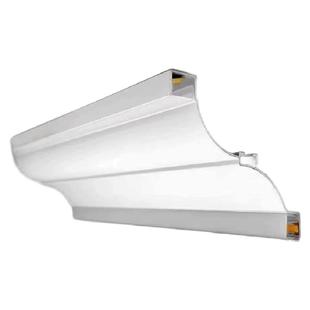 新款双面发光顶角线灯带明装免吊顶石膏线天花墙角洗墙线条灯铝槽