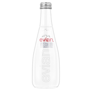 法国原装进口evian依云天然矿泉水玻璃瓶330ml*20瓶整箱装饮用水