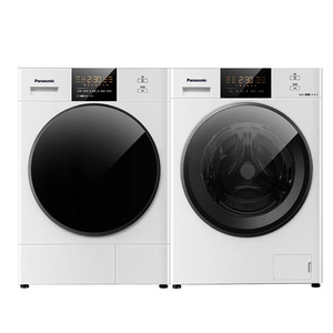 松下白月光2.0洗烘套装10kg家用滚筒式洗衣机热泵除菌除螨烘干机