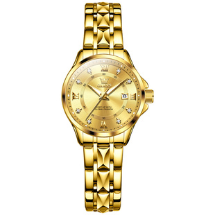 情人节礼物瑞士名表女士手表18k金色手表女机械表全自动品牌腕表