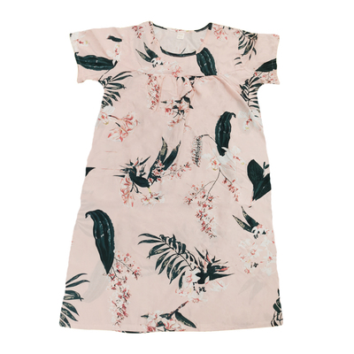 春夏季纯棉绸睡裙女薄款大码宽松