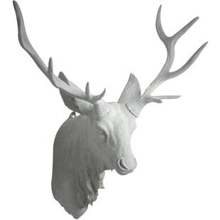 墙饰挂饰壁饰羊头摆件挂件鹿头鹿角壁挂复古欧式创意动物墙壁饰品
