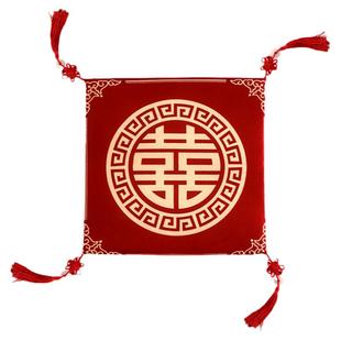 结婚跪垫一对敬茶座福垫敬酒跪拜红色喜垫子新娘改口婚庆用品大全