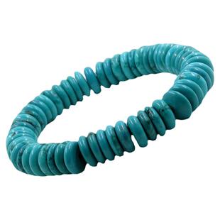 天然高瓷原矿绿松石手串隔片垫手链散珠菩提金刚星月隔珠男女饰品