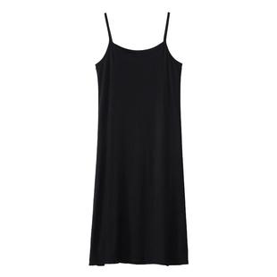 夏季莫代尔打底吊带裙加长款内搭衬裙大码宽松中长款背心打底裙女