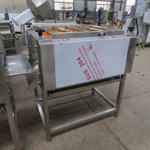 粽叶枇杷叶清洗机连续式洗粽叶机器设备竹叶琵琶叶双层毛刷清洗机