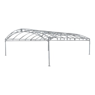 雨棚全套镀锌钢架加厚钢管大棚户外支架农村停车酒席棚架帐篷骨架