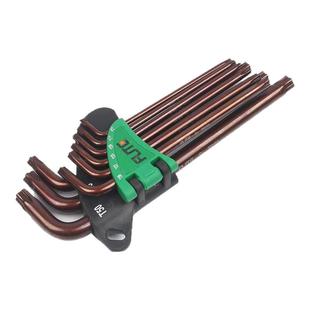 弗特S2中长梅花扳手古铜中孔内五花扳手套装内六角扳手组合