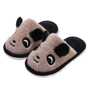 居家棉拖鞋男女保暖儿童棉鞋可爱室内防滑卡通毛毛中小童拖鞋学生