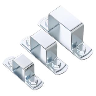 镀锌碳钢几字方形卡方管卡扣骑马卡抱箍直角固定支架卡箍u型挡板