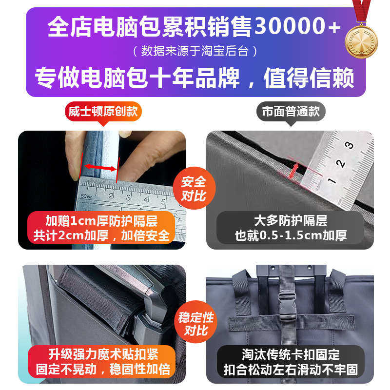 台式电脑主机收纳包机箱显示器搬运运输带轮行李箱便携24寸27寸包