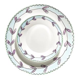 比利时Serax Marni西餐餐具盘子繁花骨瓷牛排盘家用甜品盘高颜值