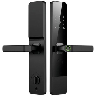 包安装十大品牌铝合金材质入户门木门指纹密码锁支持手机远程开锁