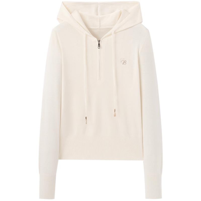 太平鸟女装年秋冬款连帽线套衫A1EEE414N