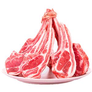羊肉新鲜法式羊排烧烤食材