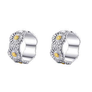 小雏菊耳夹无耳洞女夹耳环男士假耳钉耳挂无洞侧耳骨夹无孔耳饰界