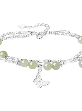 【生日礼物】周大生蝴蝶纯银手链