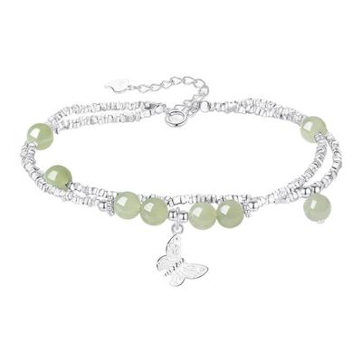 【生日礼物】周大生蝴蝶纯银手链