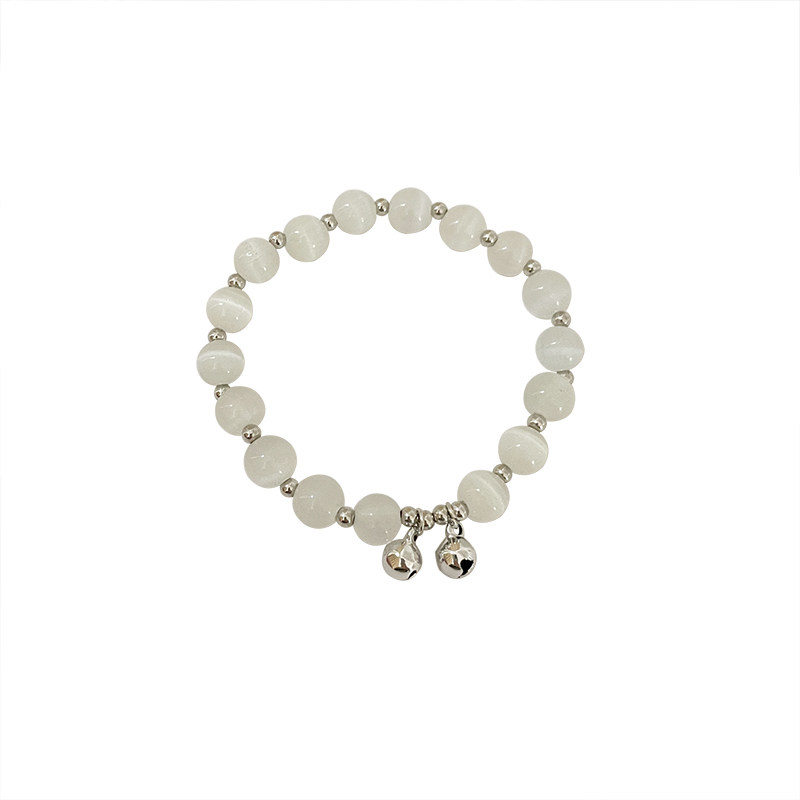 猫眼石铃铛手链女夏ins小众设计网红闺蜜手串高级感轻奢精致手饰