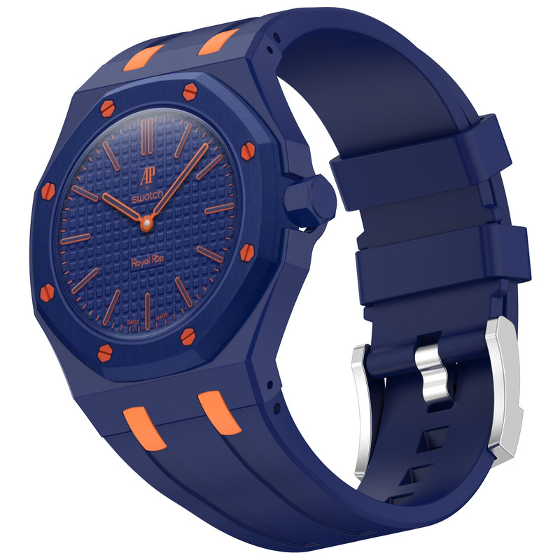 适用APSwatch联名硅胶一体表带