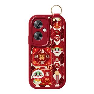 蛇来运转适用OPPOK12Plus手机壳腕带A2挂绳a93s新女款a58可背斜挎k11全包a95喜庆a96保护套a72硅胶软a92s防摔