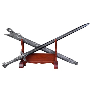 龙泉宝剑长冷兵器金属高锰钢龙泉剑官方一体剑镇宅宝剑摆件未开刃