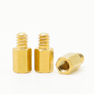 台式电脑主板隔离铜柱支撑柱M3*6.3+4(6#32)英美制六角铜螺柱螺丝