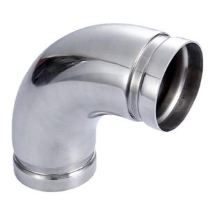 304不锈钢沟槽90度弯头 卫生级薄壁卡箍等径管件燃气水管弯管接头