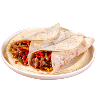 铁棍山药春饼手工无油烫面春饼卷饼淄博烧烤薄饼皮早餐卷菜饼即食