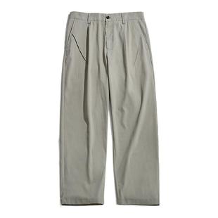 海上公路轻薄透气泡泡纱轻行裤男士宽松直筒肌理感通勤休闲长裤子