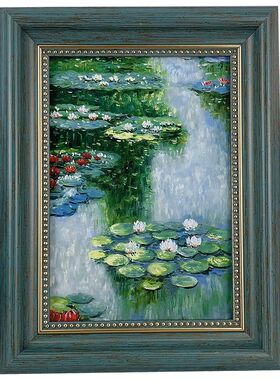 莫奈睡莲美欧式油画装饰画挂画