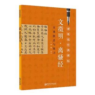正版硬笔临经典碑帖 文徵明离骚经 文征明实用技法与练习 小楷毛笔硬笔钢笔字帖讲解 成人学生楷书钢笔练字帖临摹入门教程江西美术