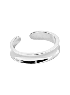 无限光面脚戒】通体s925纯银简约时髦开口脚趾戒指女个性小众尾戒