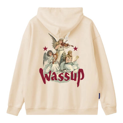 WASSUP美式重磅连帽卫衣