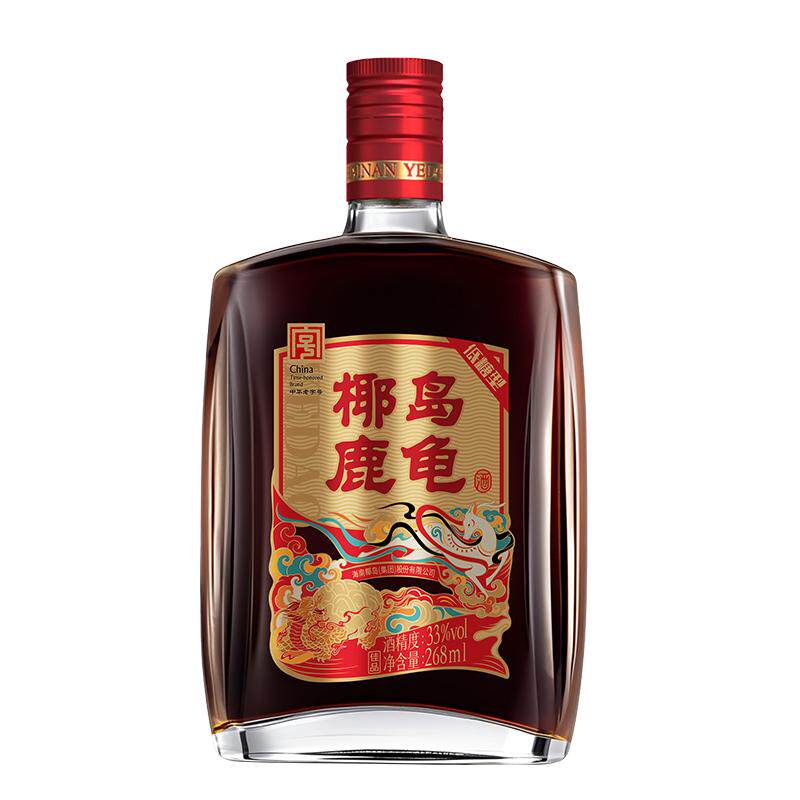 椰岛鹿龟酒33度养生酒268ml佳品